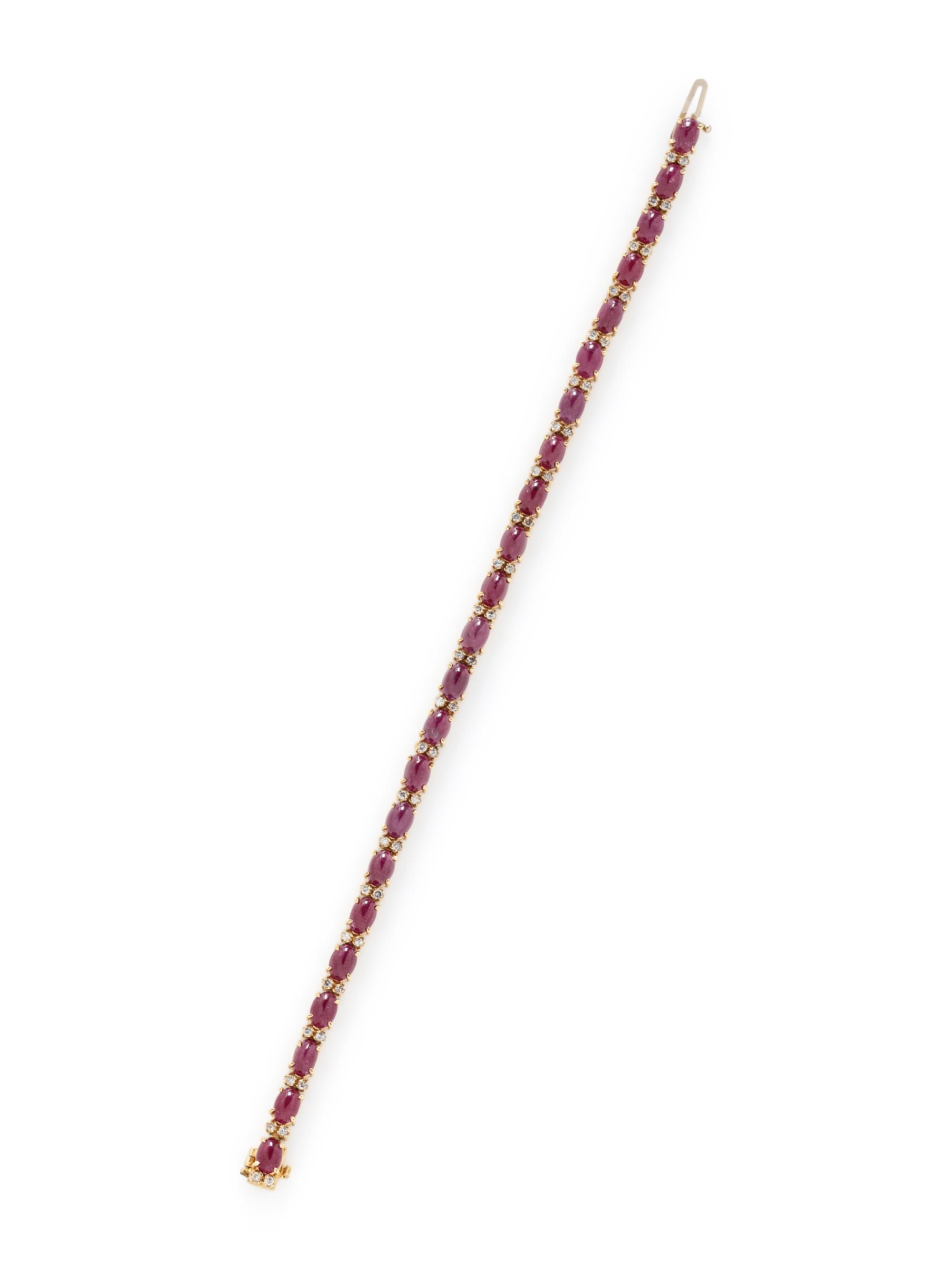 RUBY AND DIAMOND BRACELET