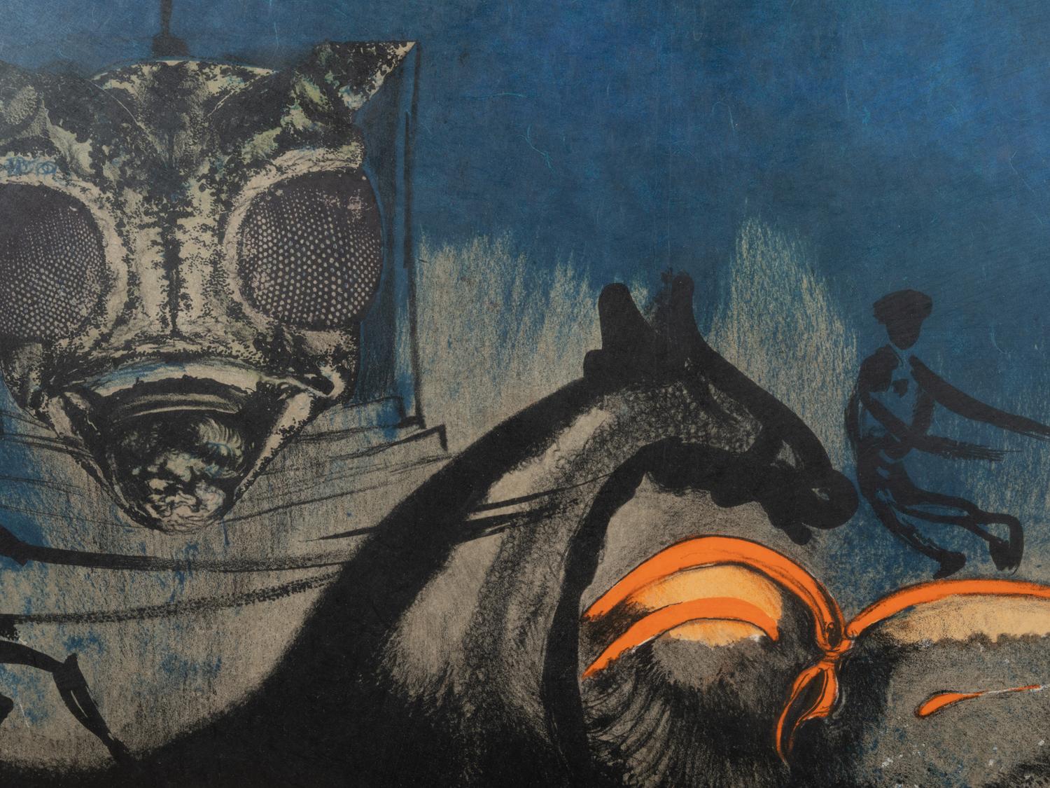 Five Prints from Currier & Ives as Interpreted by Salvador Dali (including New York Central Park Winter; American Trotting Horses No. 2; Les Fleurs et Fruits; American Yachting Scene; Fire! Fire! Fire!)