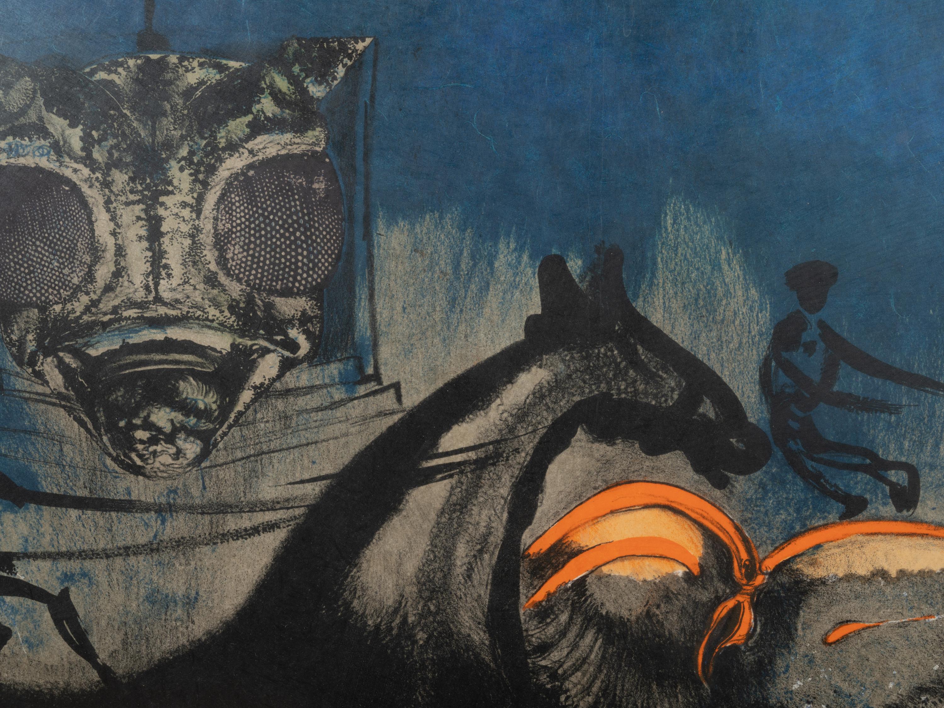 Five Prints from Currier & Ives as Interpreted by Salvador Dali (including New York Central Park Winter; American Trotting Horses No. 2; Les Fleurs et Fruits; American Yachting Scene; Fire! Fire! Fire!)