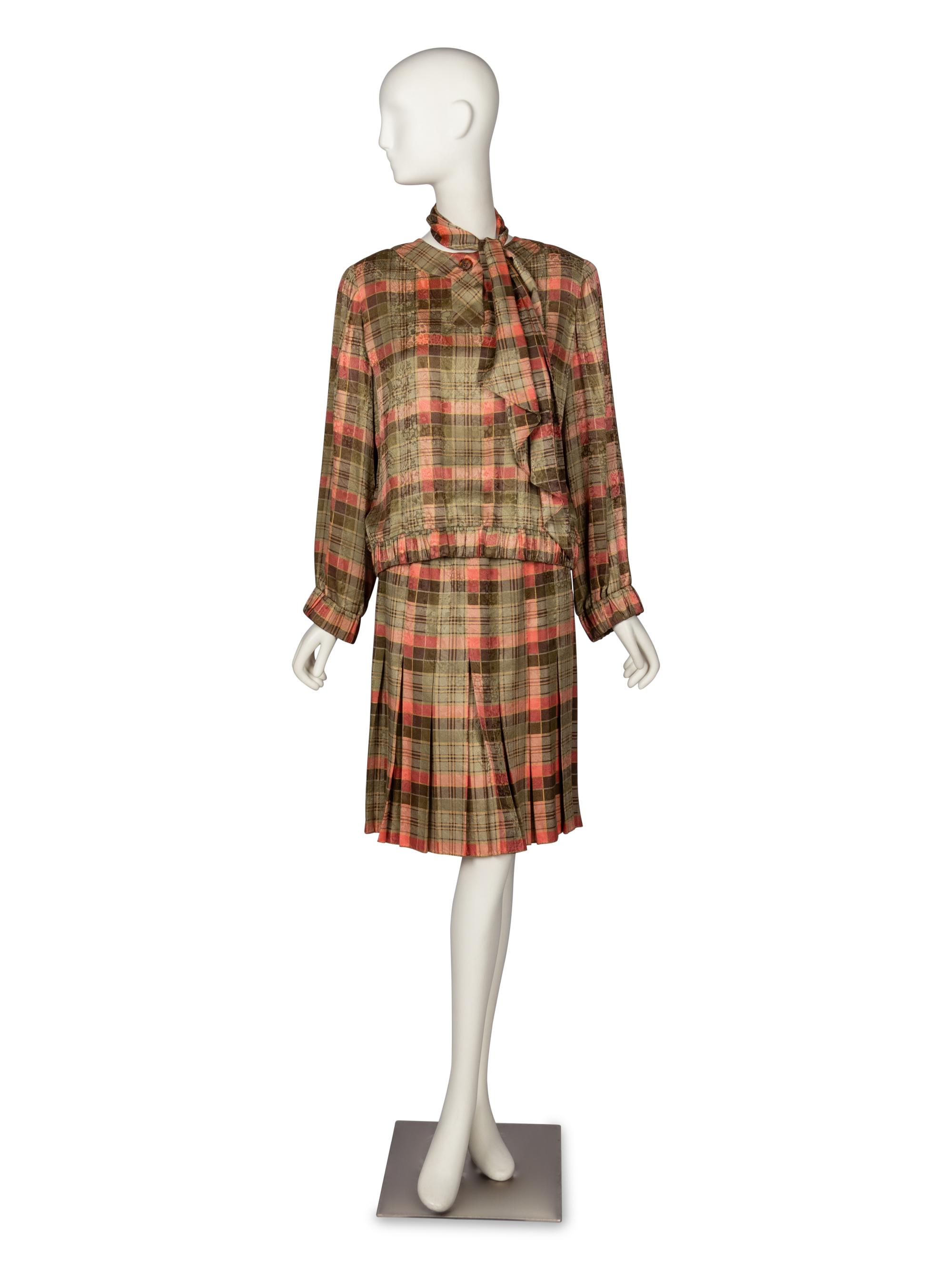Two Designer Ensembles & Cape: Gucci and Bill Blass
