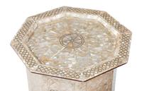 A Pair of Levantine Mother-of-Pearl Inlaid Octagonal Tables