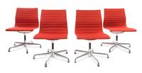 Charles and Ray Eames (American, 1907-1978; 1912-1988), HERMAN MILLER, a set of four Aluminum Group side chairs