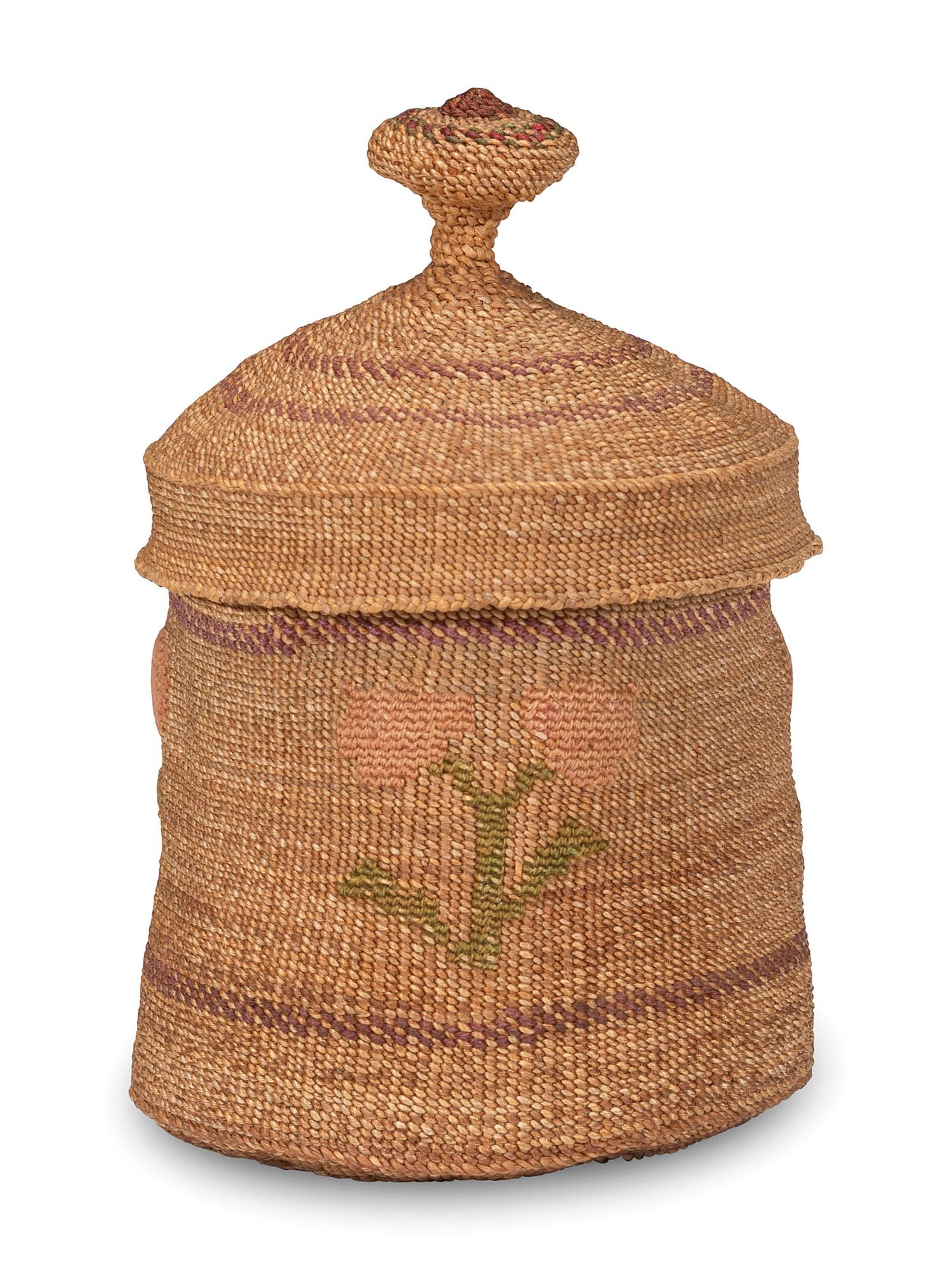 Miniature Attu Lidded Basket