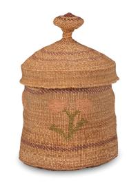 Miniature Attu Lidded Basket