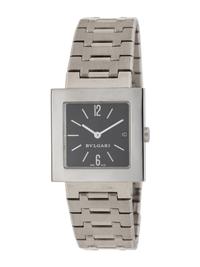 BULGARI, STAINLESS STEEL 'QUADRATO' WATCH