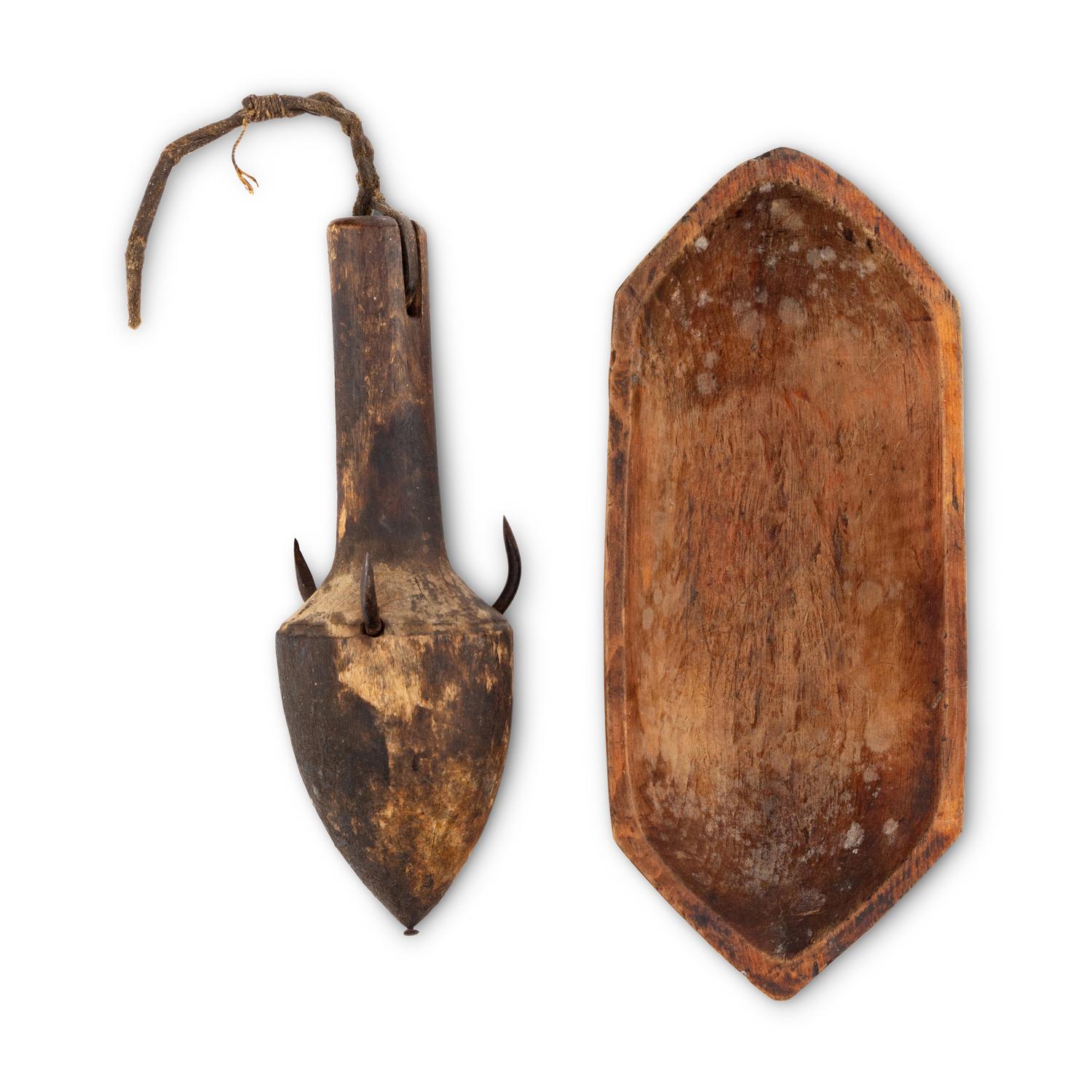 Alaskan Native Fishing Weight and Bowl