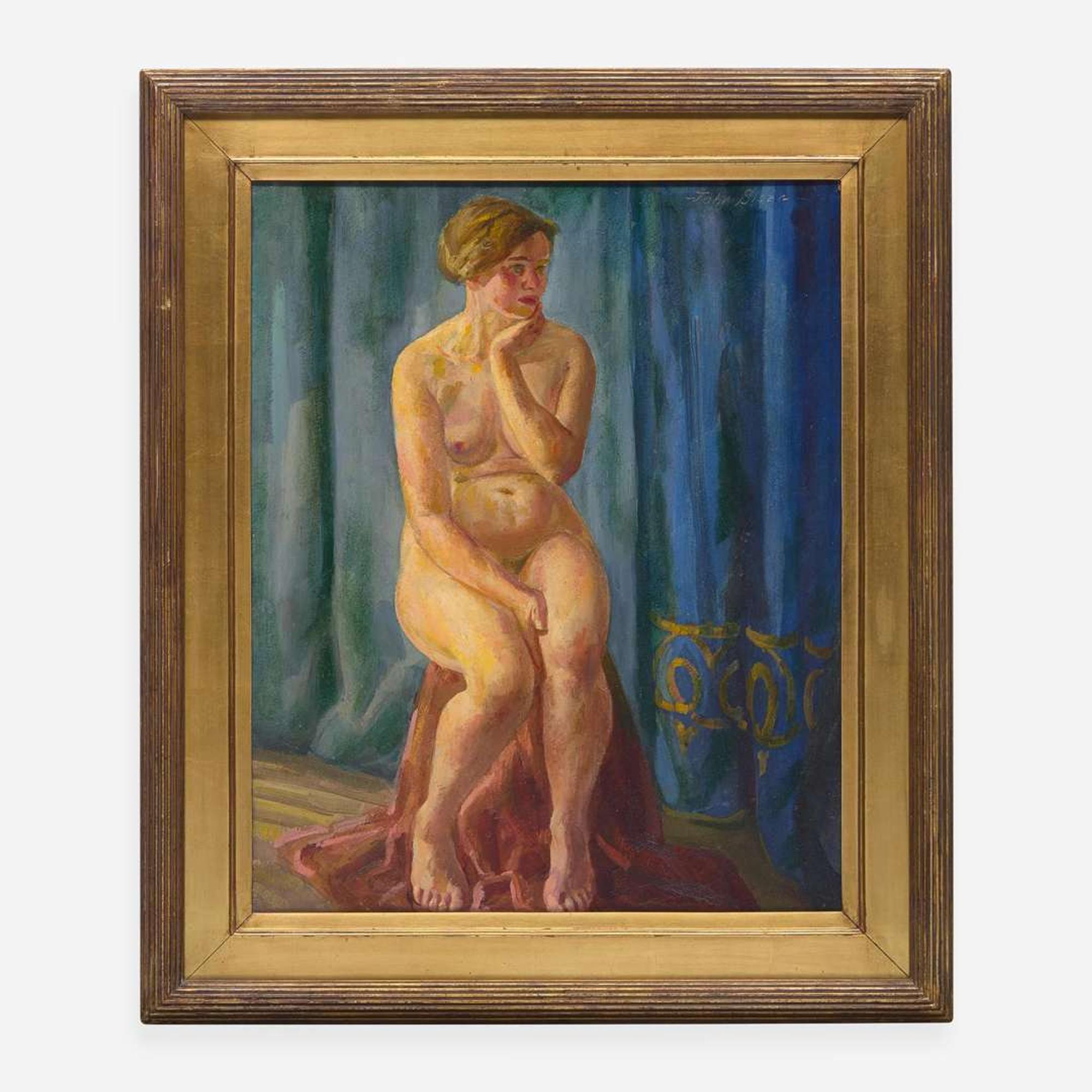 John French Sloan (American, 1871–1951) Selma Nude, Seated