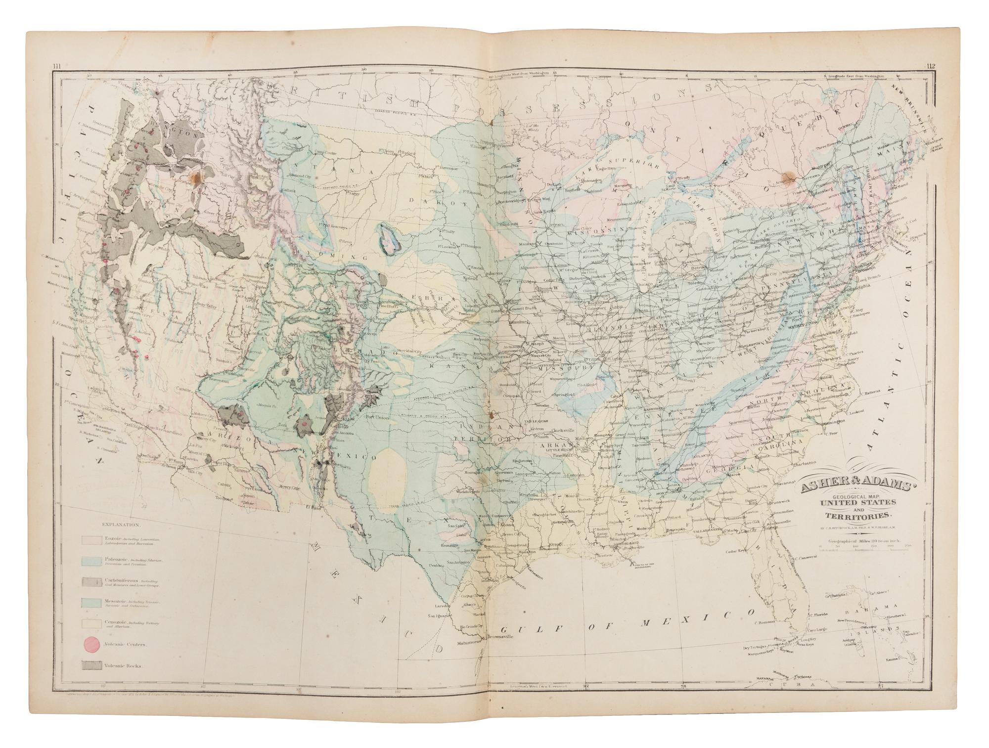 [ATLASES] GRAY, Ormando Willis. The National Atlas. Philadelphia: O.W. Gray and Son, 1876.