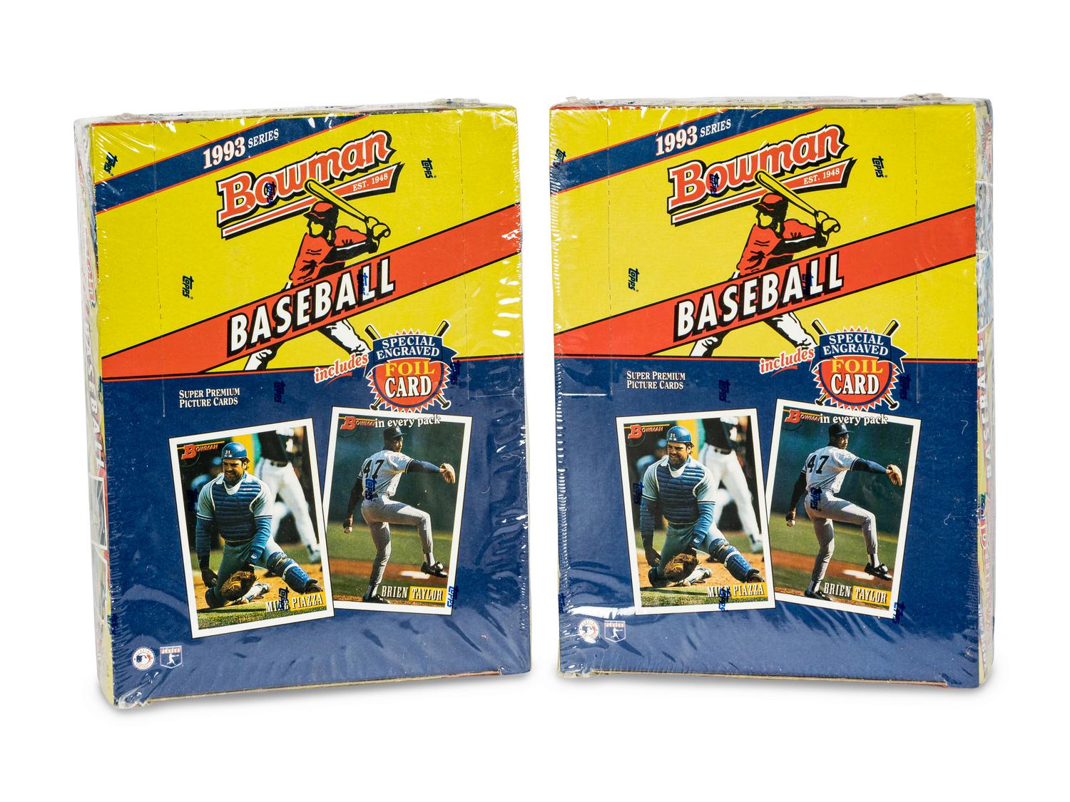 A Large Group of 1993 Unopened Baseball Card Vending Boxes (Possible Derek Jeter Rookie Cards),