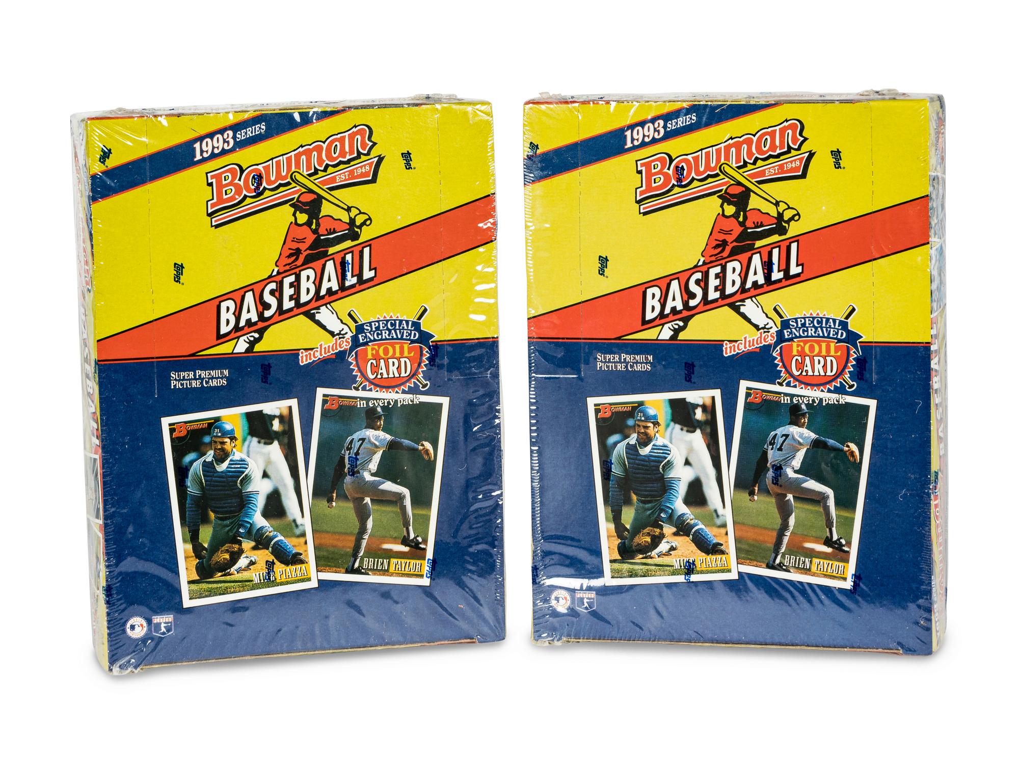 A Large Group of 1993 Unopened Baseball Card Vending Boxes (Possible Derek Jeter Rookie Cards),