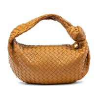 BOTTEGA VENETA, JODIE BAG IN TAN INTRECCIATO LEATHER