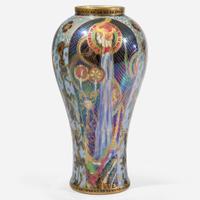 A Wedgwood Black Fairyland Lustre "Candlemas" Vase UK, 1928-9