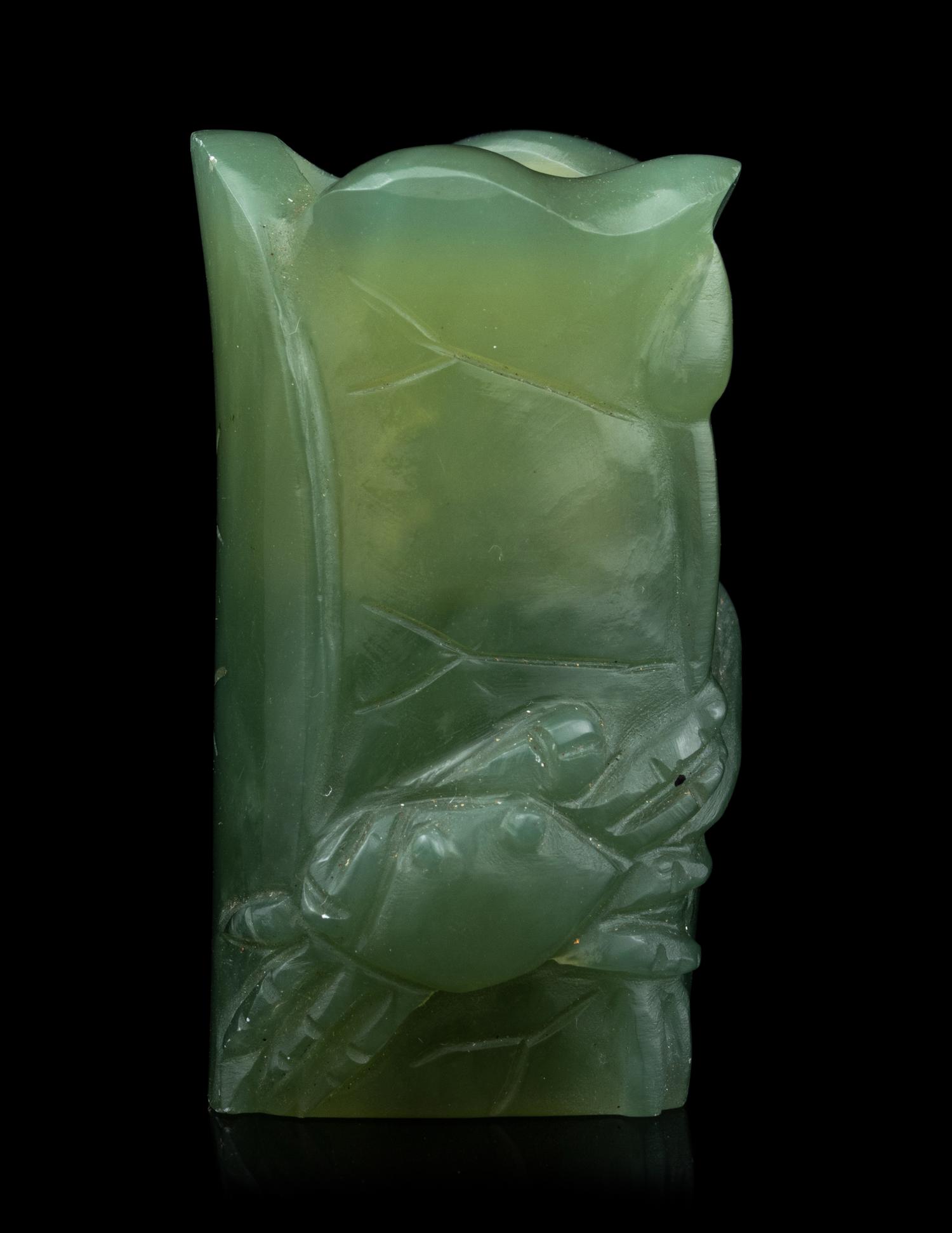 Five Chinese Jade and Hardstone Carvings