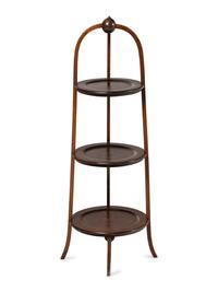 An English Mahogany Dessert Stand