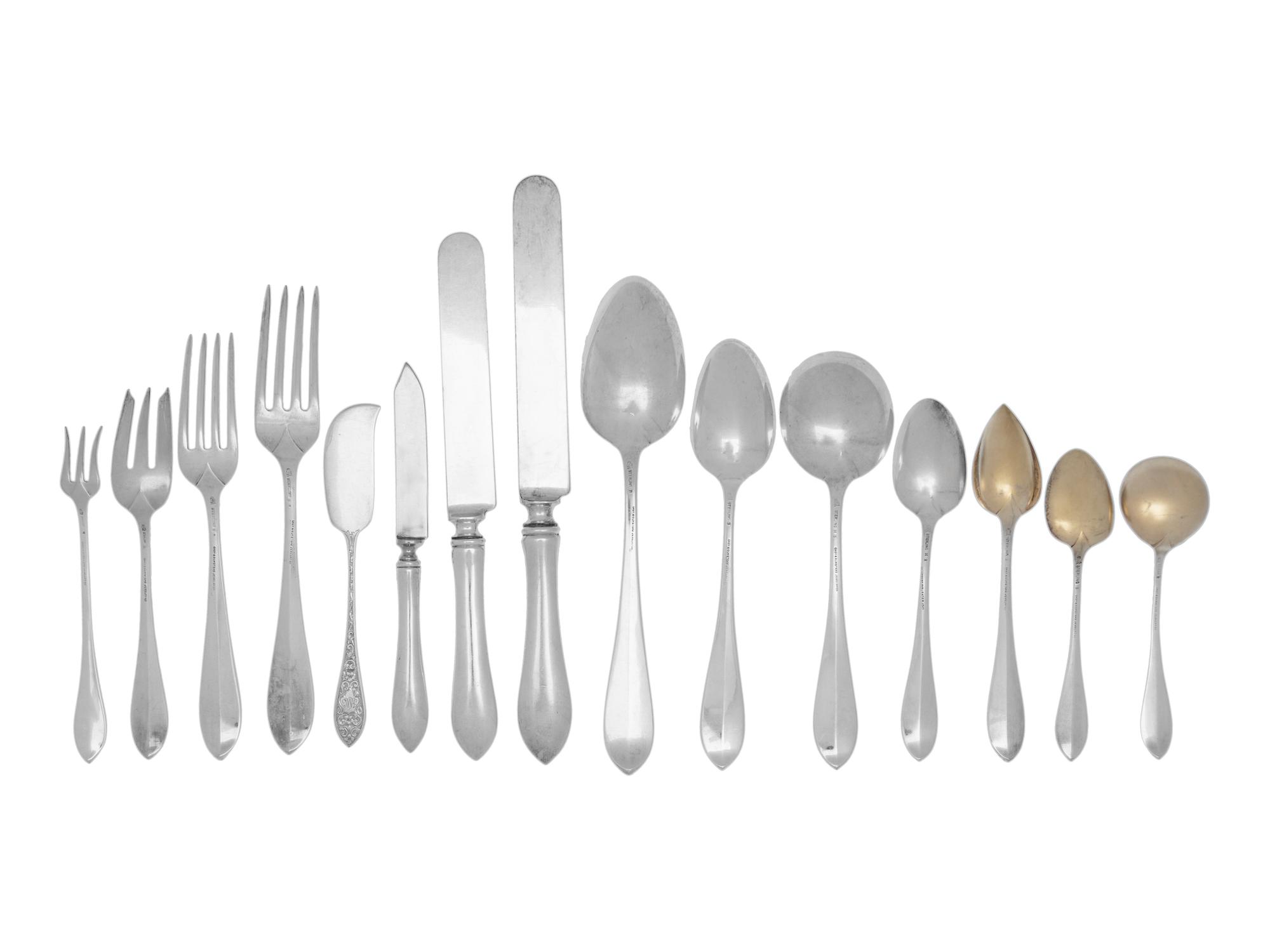 An American Silver Flatware Service