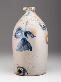 A William Rowley Cobalt Decorated Stoneware Cooler