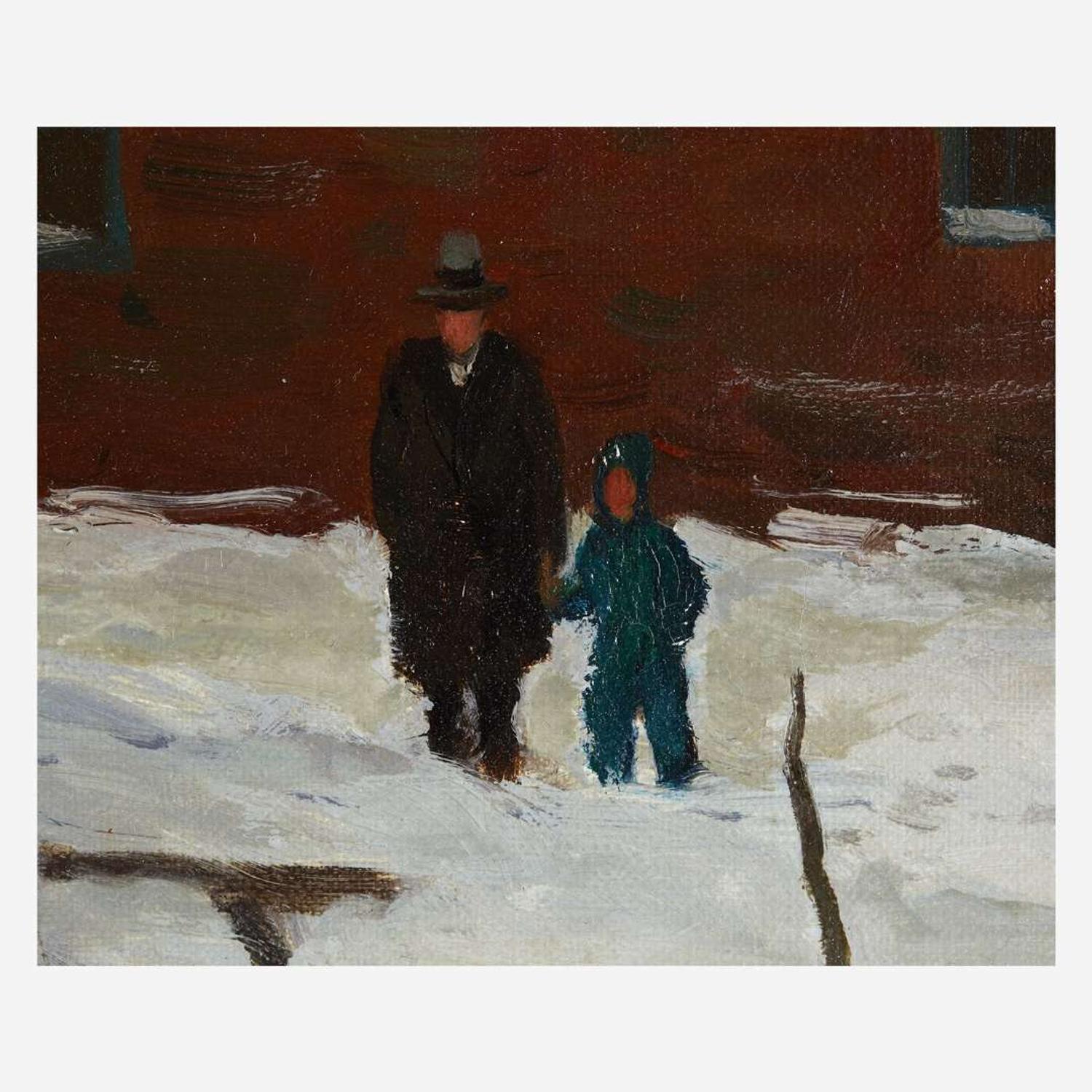 Harry Leith-Ross (American, 1886–1973) Ice Skating Party on the Delaware (Lewes Island)