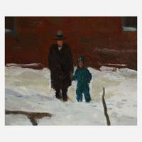 Harry Leith-Ross (American, 1886–1973) Ice Skating Party on the Delaware (Lewes Island)