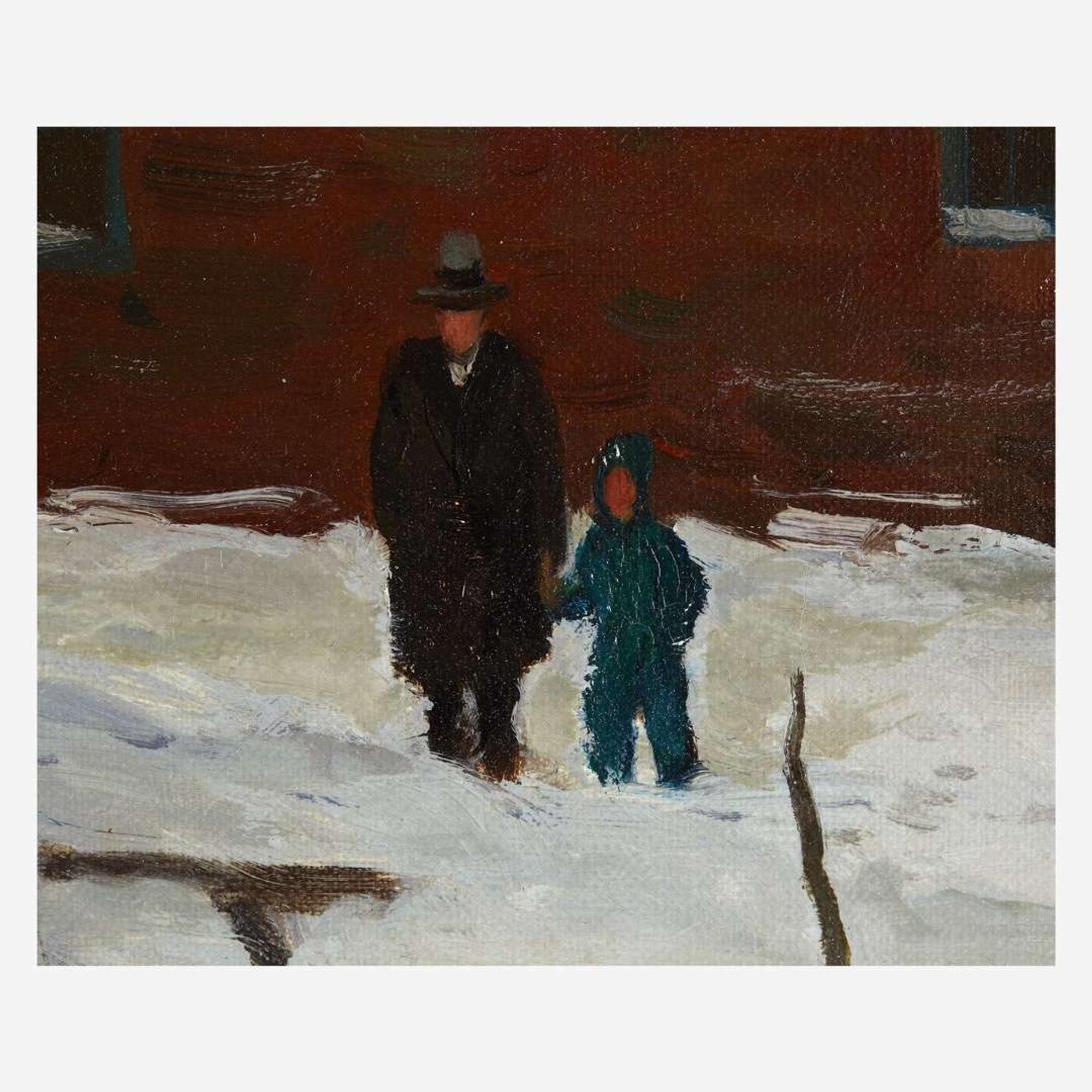 Harry Leith-Ross (American, 1886–1973) Ice Skating Party on the Delaware (Lewes Island)