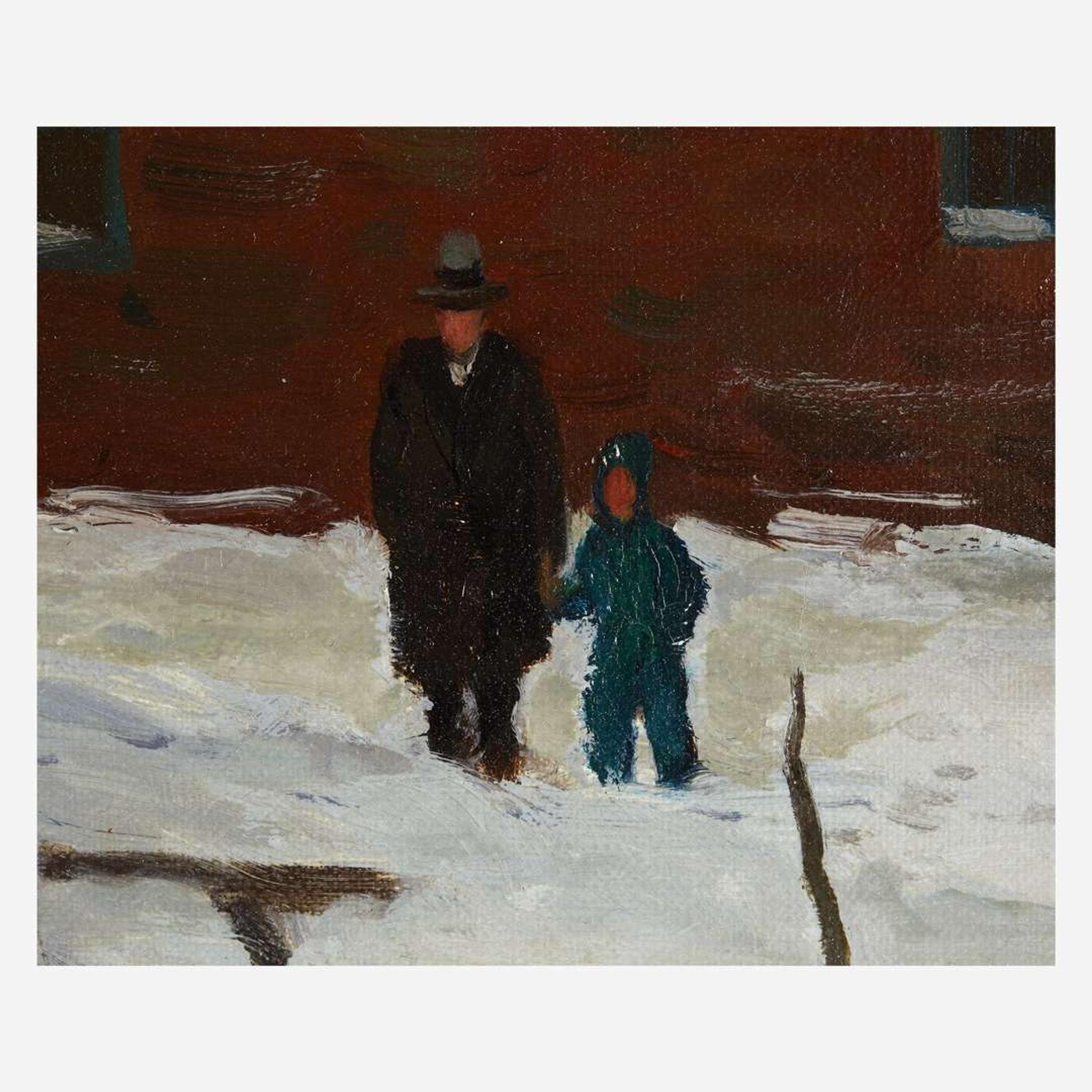 Harry Leith-Ross (American, 1886–1973) Ice Skating Party on the Delaware (Lewes Island)