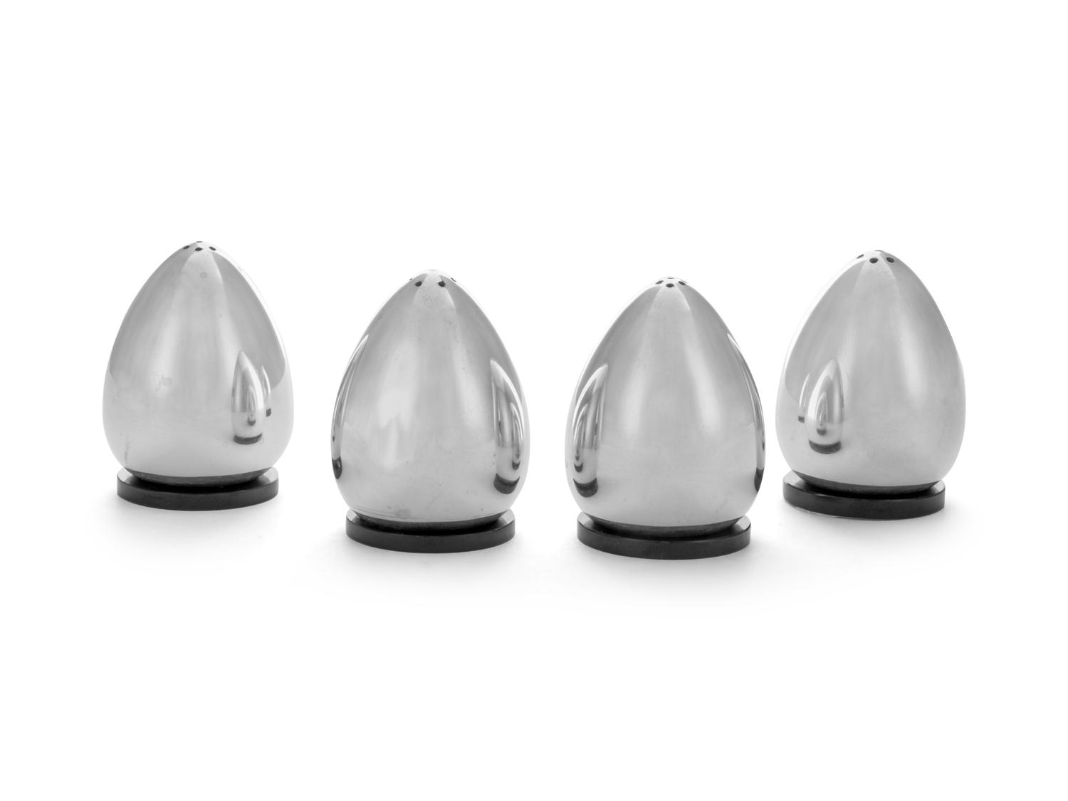 A Set of Four Danish Modernist Silver Casters (Not on original listing. )