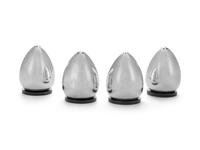 A Set of Four Danish Modernist Silver Casters (Not on original listing. )