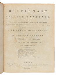 [Literature] Johnson, Samuel. A Dictionary of the English Language