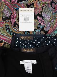 Three Designer Dresses: Etro, Loro Piana, Oscar de la Renta, 2000-20s