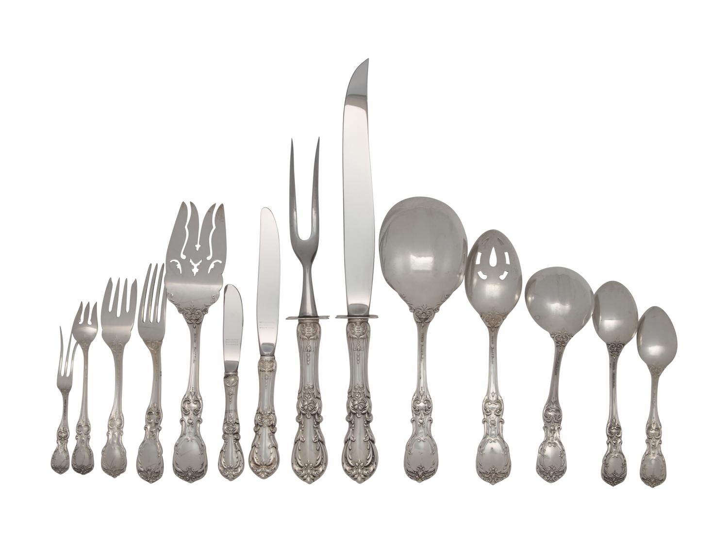 An American Silver Flatware Service