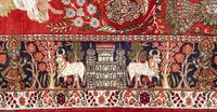 A Lahore Pictorial Wool Rug
