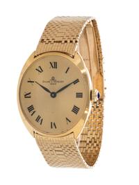 BAUME & MERCIER, YELLOW GOLD WRISTWATCH