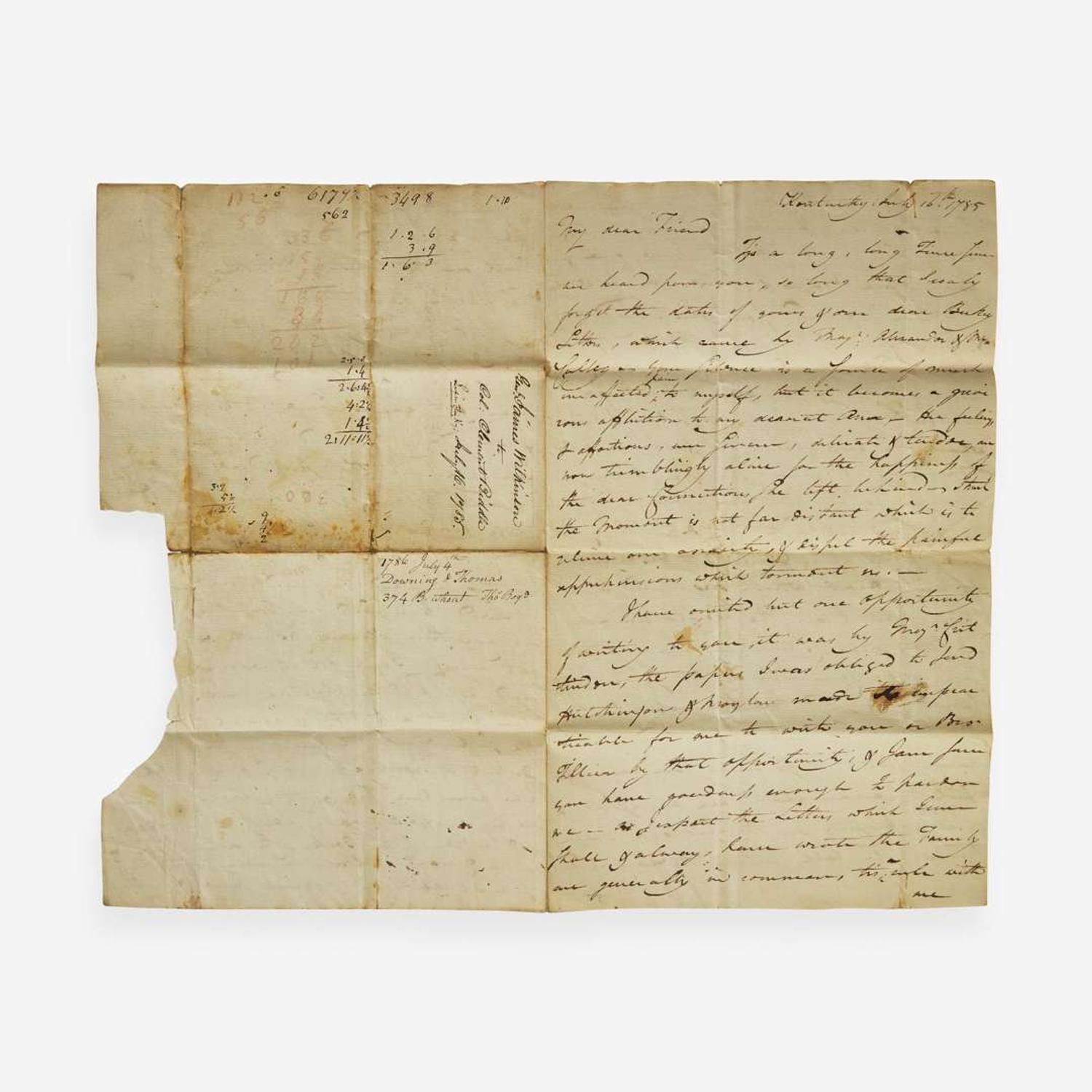 [Americana] Wilkinson, James, and Clement Biddle Group of 3 Autograph Letters, signed