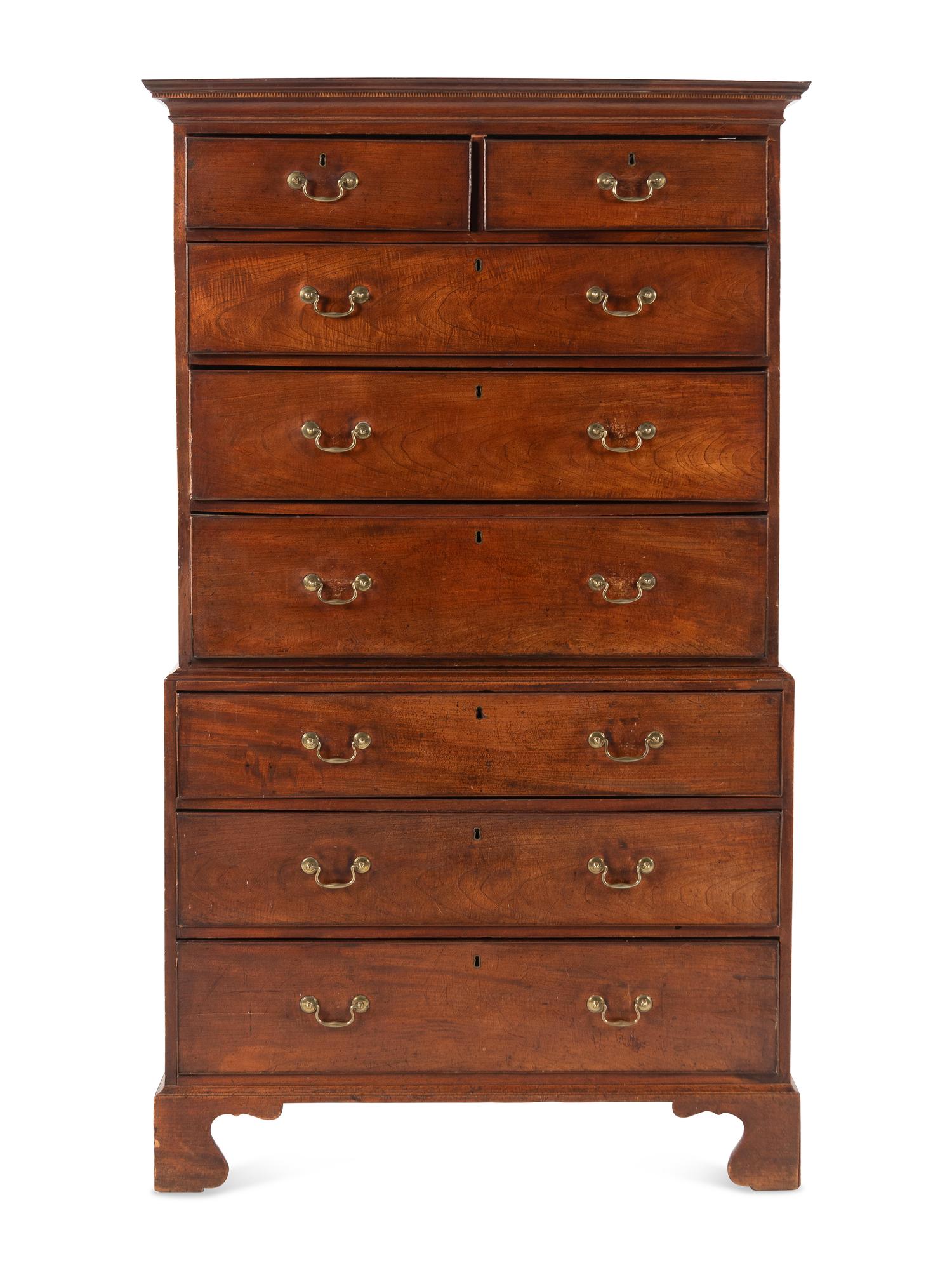 A George III Mahogany Chest-on-Chest