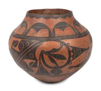Zia Redware Trios Pottery Jar
