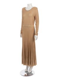 Chanel Pleated Gold Thread Knit Dress, Fall 2016