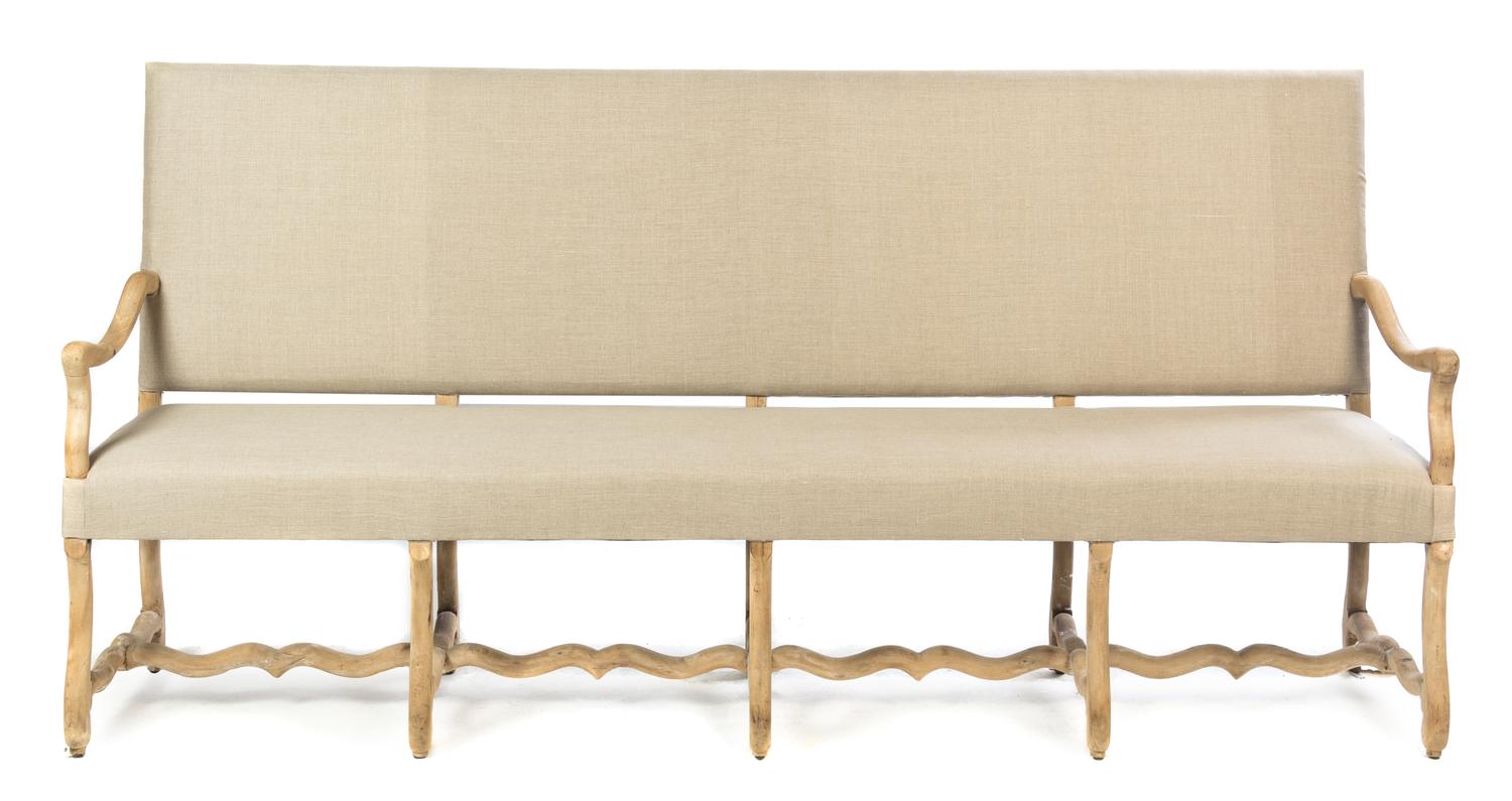 A Louis XIII Style Canape Height 44 1/2 x width 89 x depth 22 inches. — 20TH CENTURY