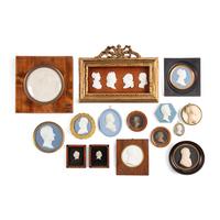 A Group of Fifteen French and English Profile Plaques