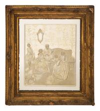 A Pair of Venetian Etched Glass Mirrors
