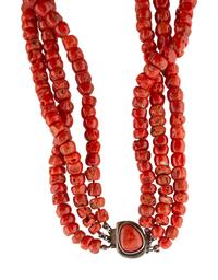 Pueblo and Southwestern-style Coral Necklaces