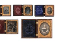[EARLY PHOTOGRAPHY]. 21 assorted Union cases, some containing images.