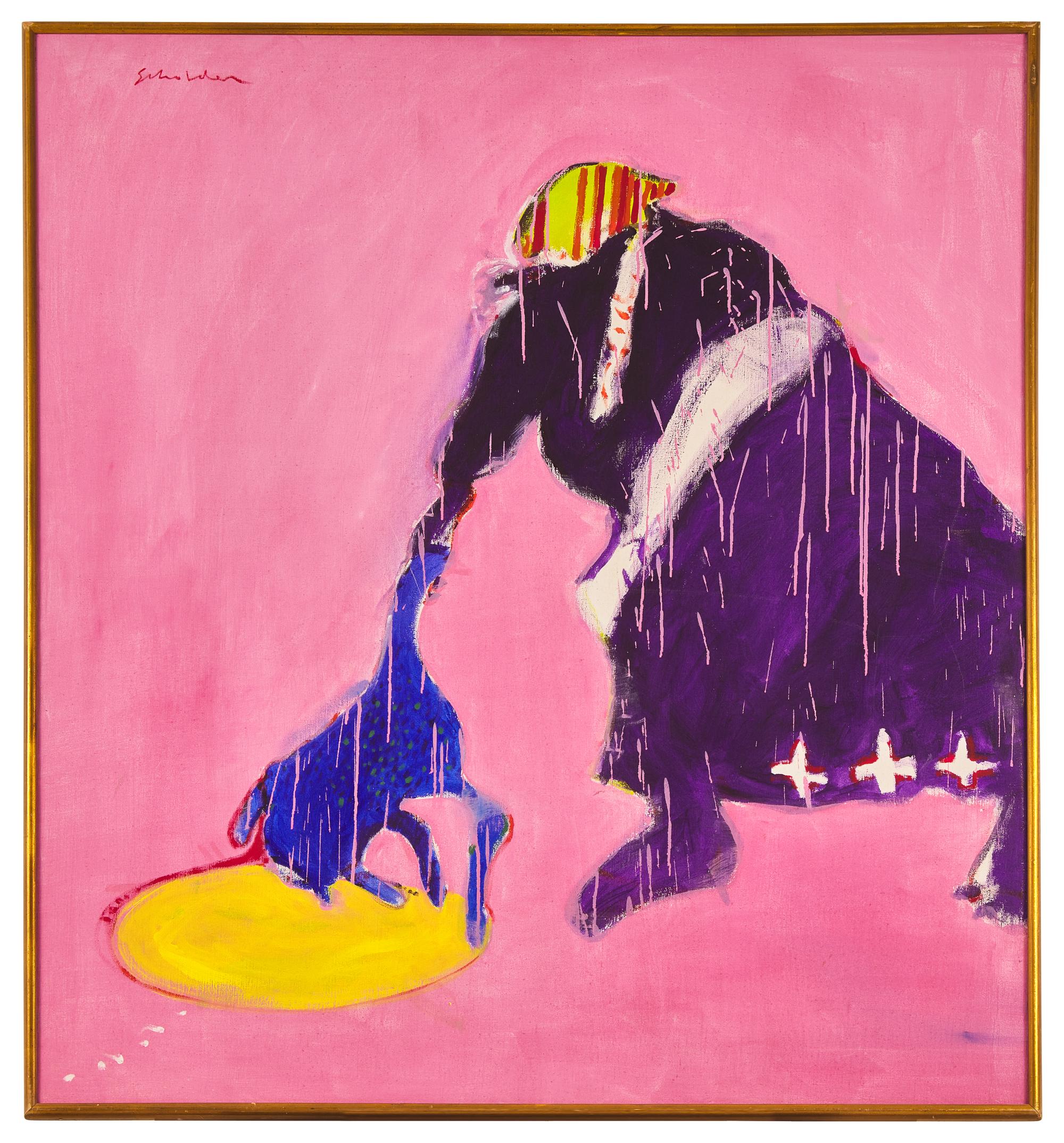 Indian Woman Roasting Dog