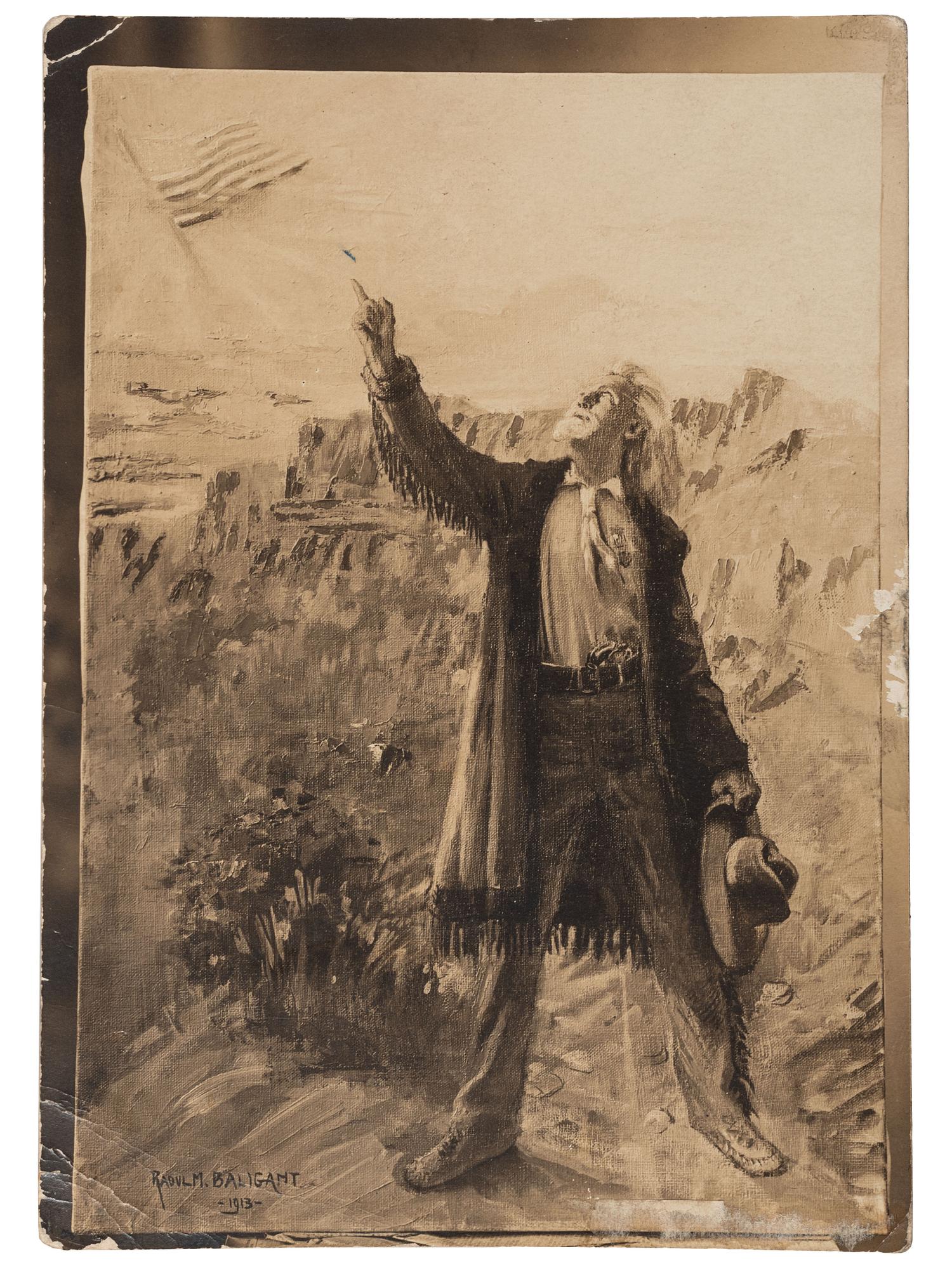 [WILD WEST SHOWS]. CRAWFORD, John. W. "Captain Jack" (1847-1917). A group of 2 inscribed items, including book and portrait.