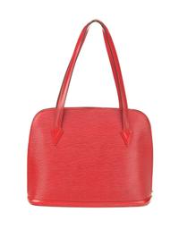 Louis Vuitton, Red Epi Leather Lussac Bag