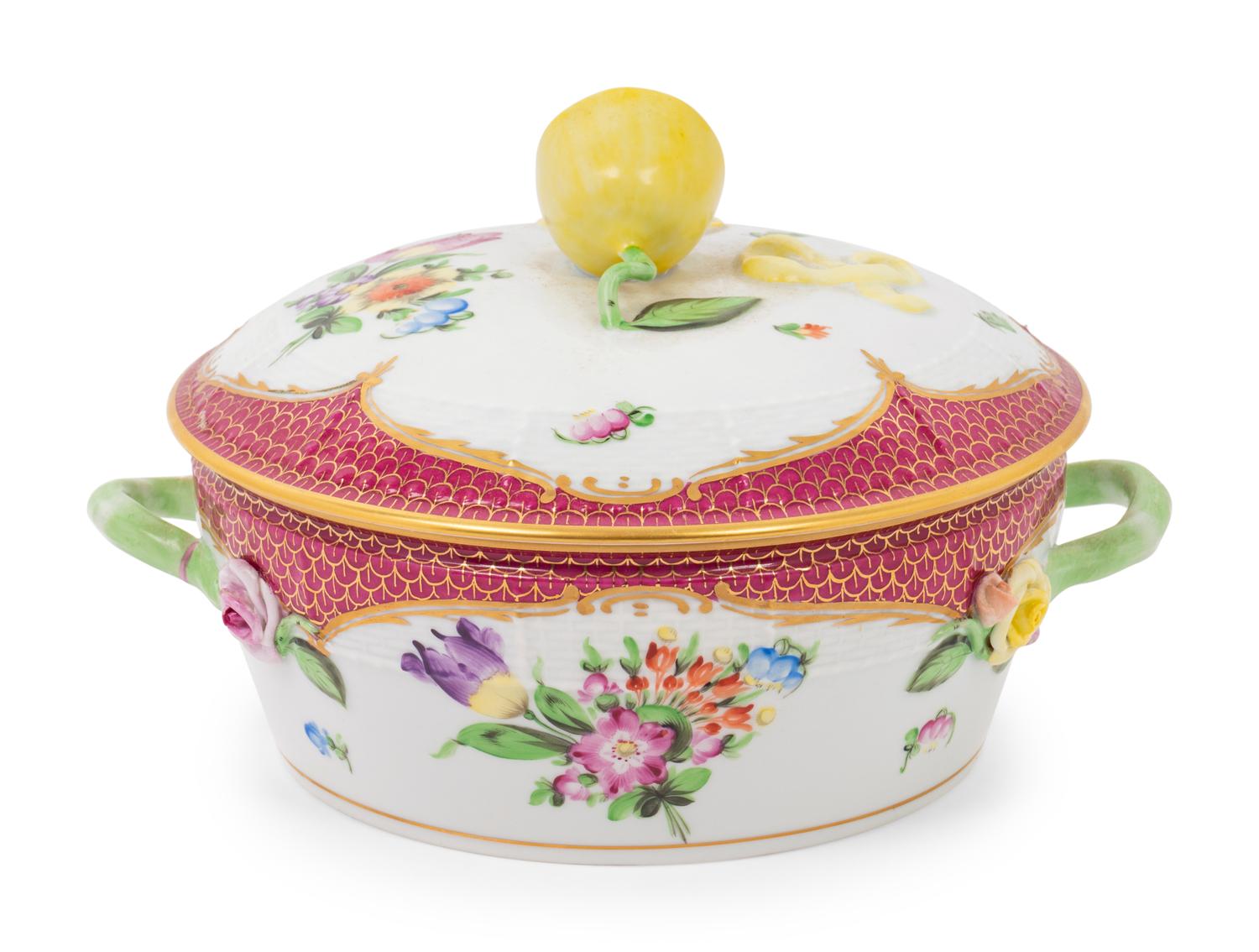 A Herend Porcelain Tureen and Cover