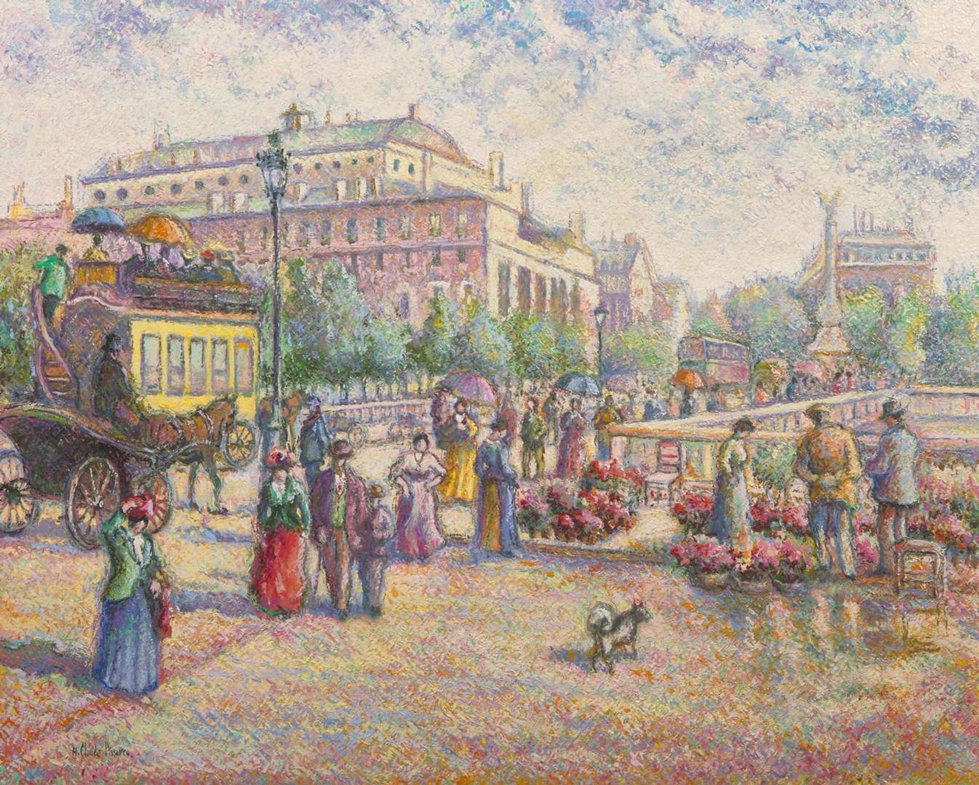 Hugues Claude Pissarro (French, b. 1935), Le Quai aux Fleurs