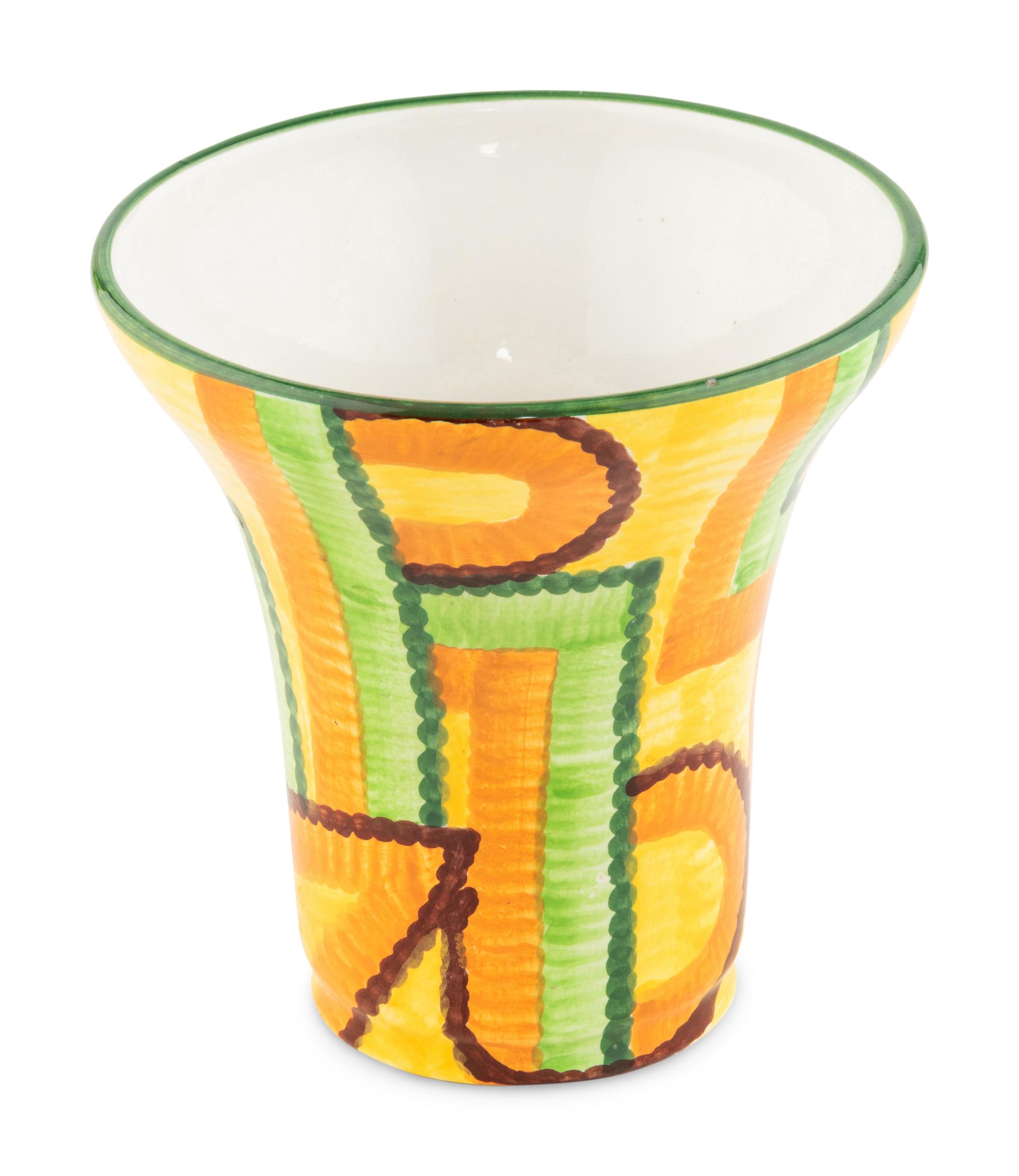A Schramberg Germany Hand Painted Vase