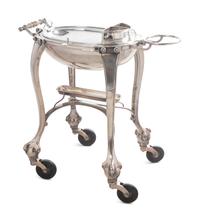An English Silver-Plate Roast Cart