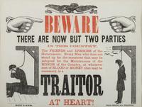 [CIVIL WAR]. Beware There Are Now but Two Parties in this Country . N.p.: N.p., [186-].