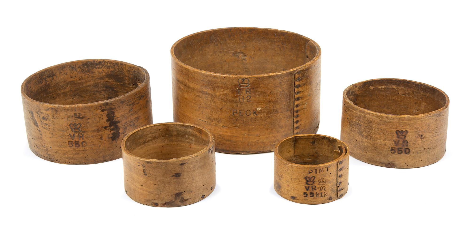 Five Victorian Grain Measures