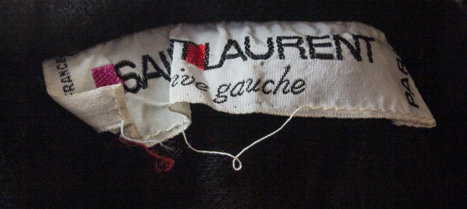 An Yves Saint Laurent Black Wool Cape,